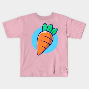 Carrot Vegetable Cartoon Kids T-Shirt